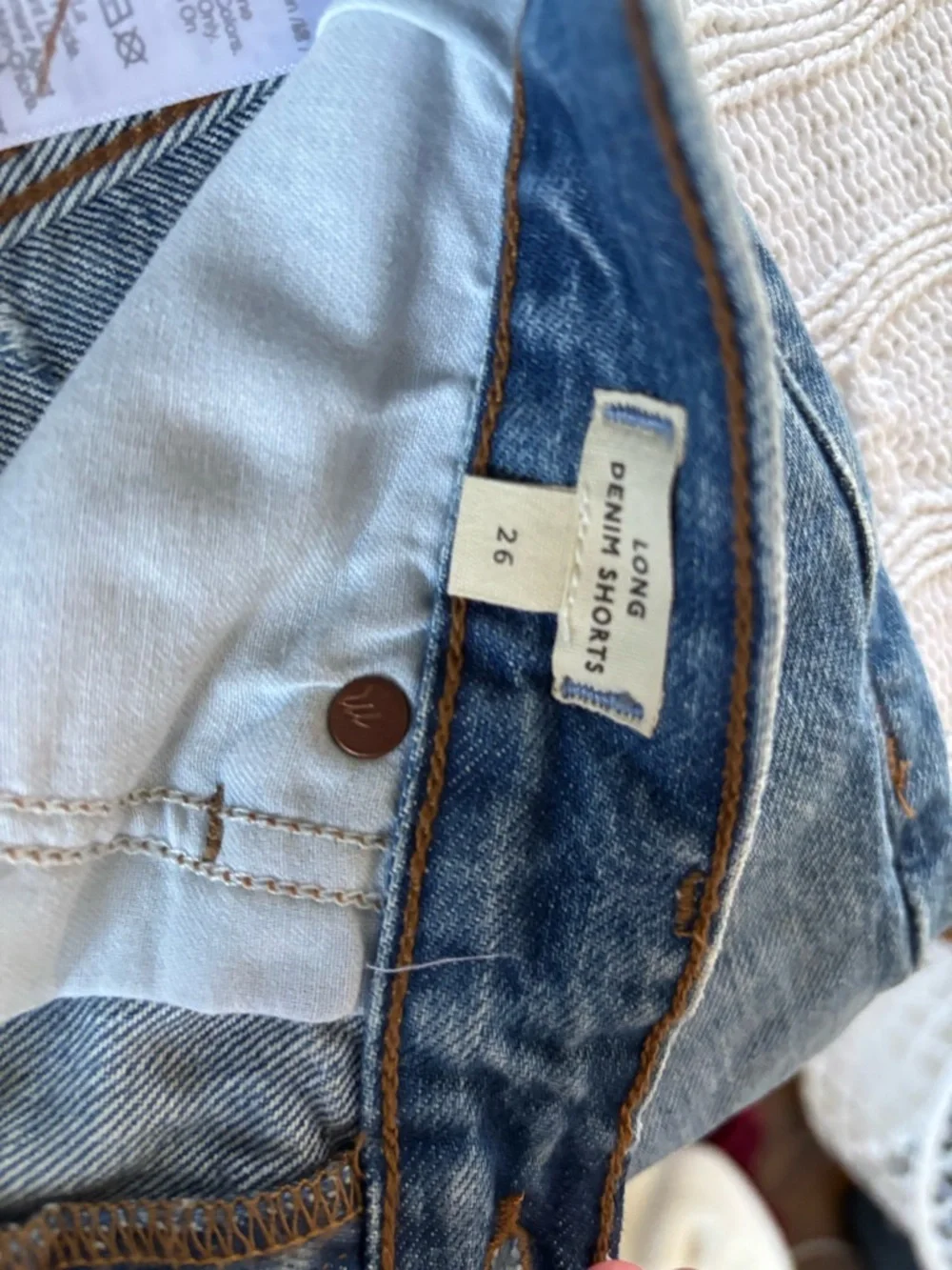 Madewell Long Denim Shorts